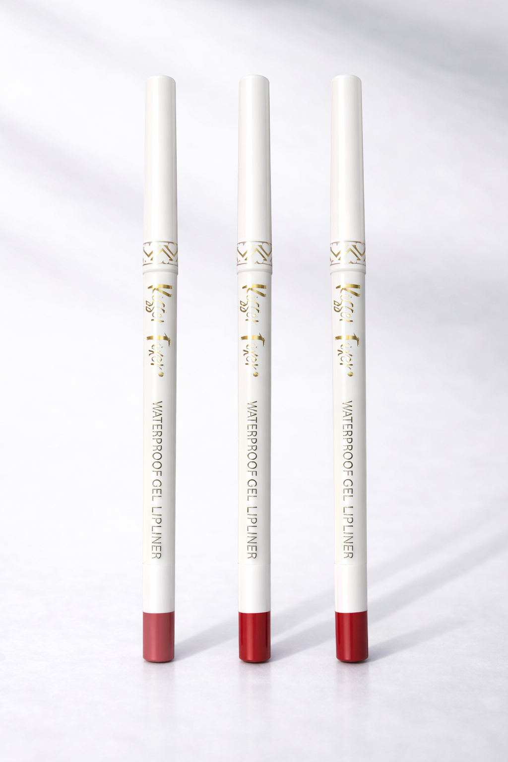 Belle Beauty Kisser Fixer Waterproof Gel Lip Liner 3 Pack