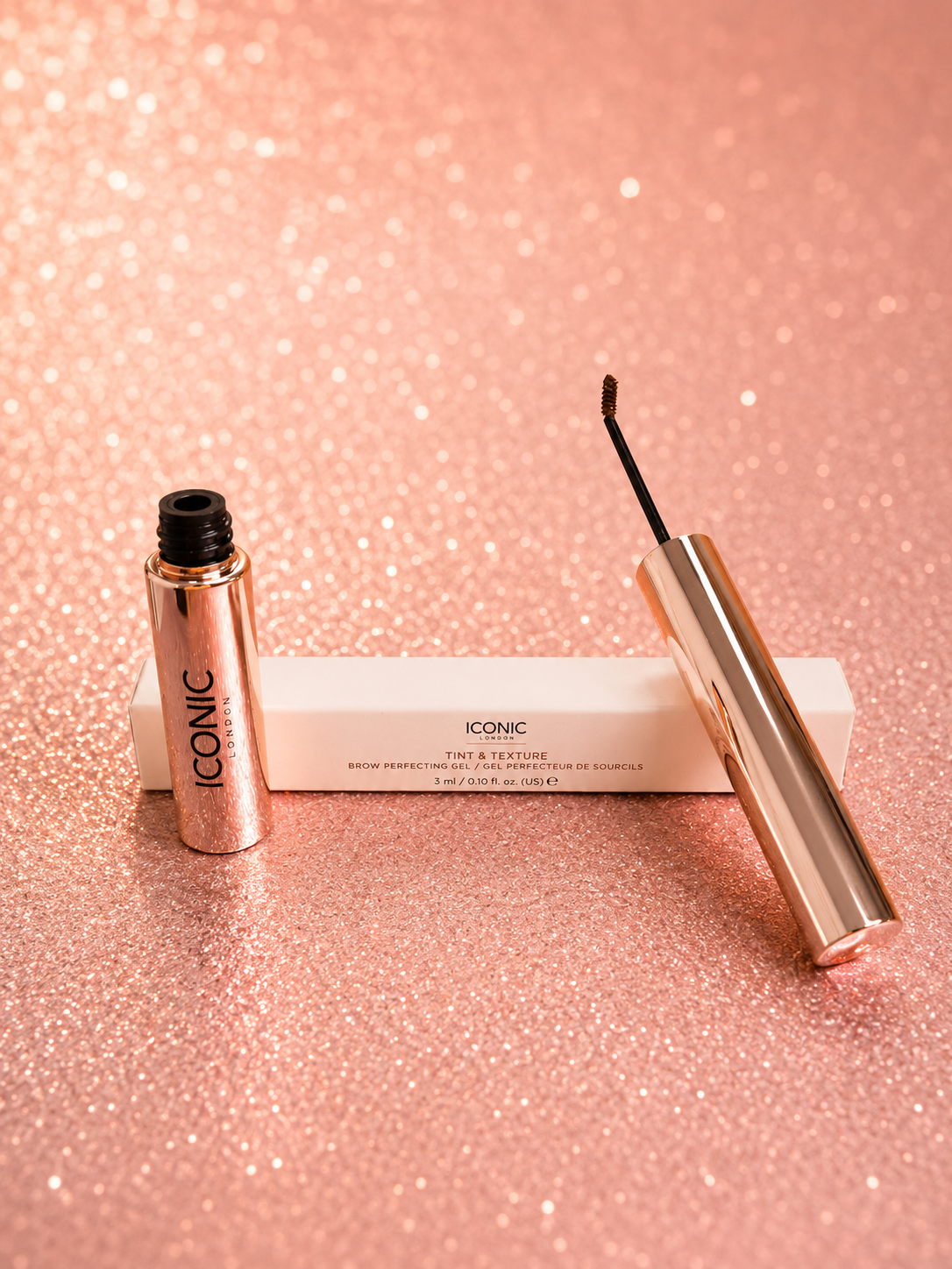 Iconic London Tint & Texture Brow Perfecting Gel in Medium Brown
